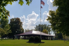 Large Shelter with Flag